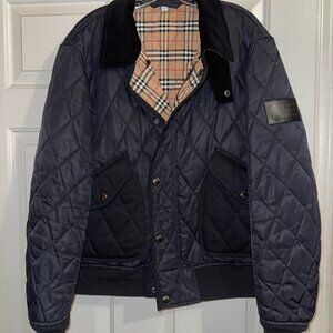 Burberry Chilton Diamond Quilted Bomber Jacket